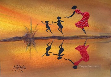 Cumpleaños Drama Africano Pinturas al óleo